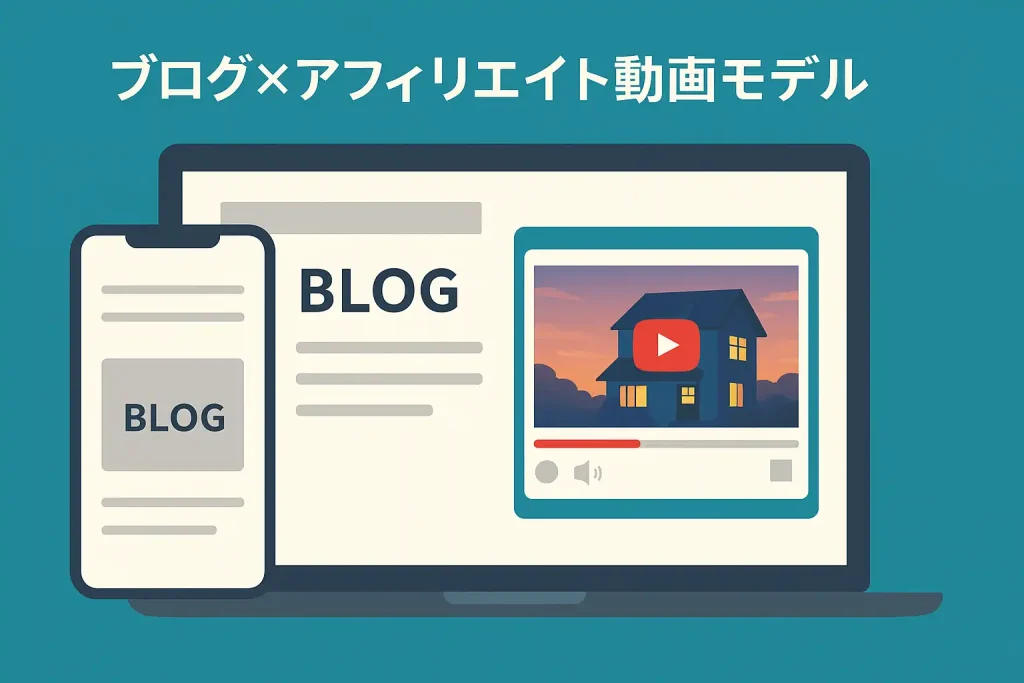 ブログ×アフィリエイト動画モデル